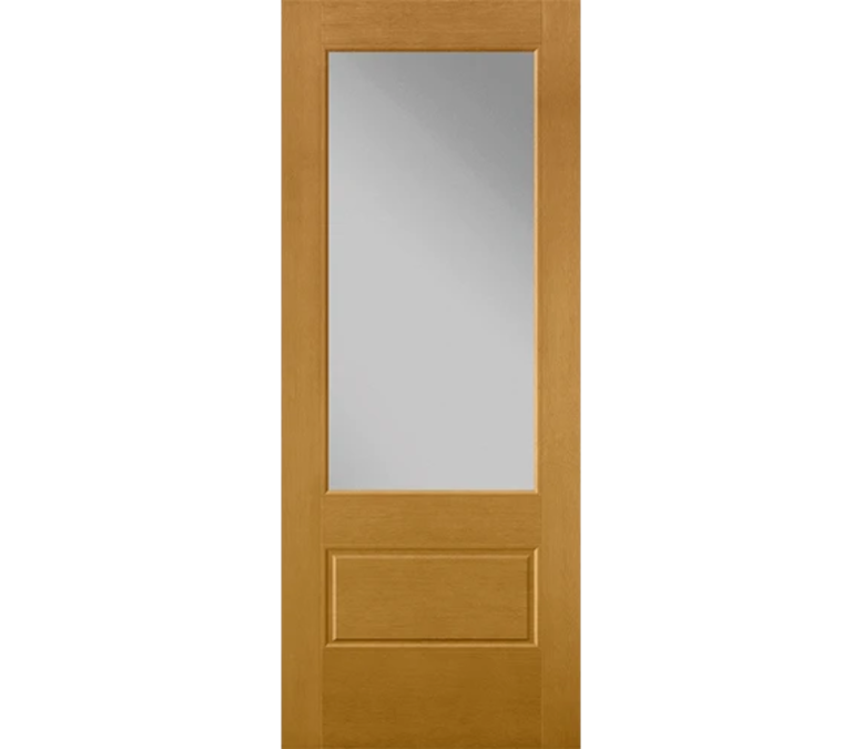 Little Rock 3 Quaters Light Fiberglass Entry Door