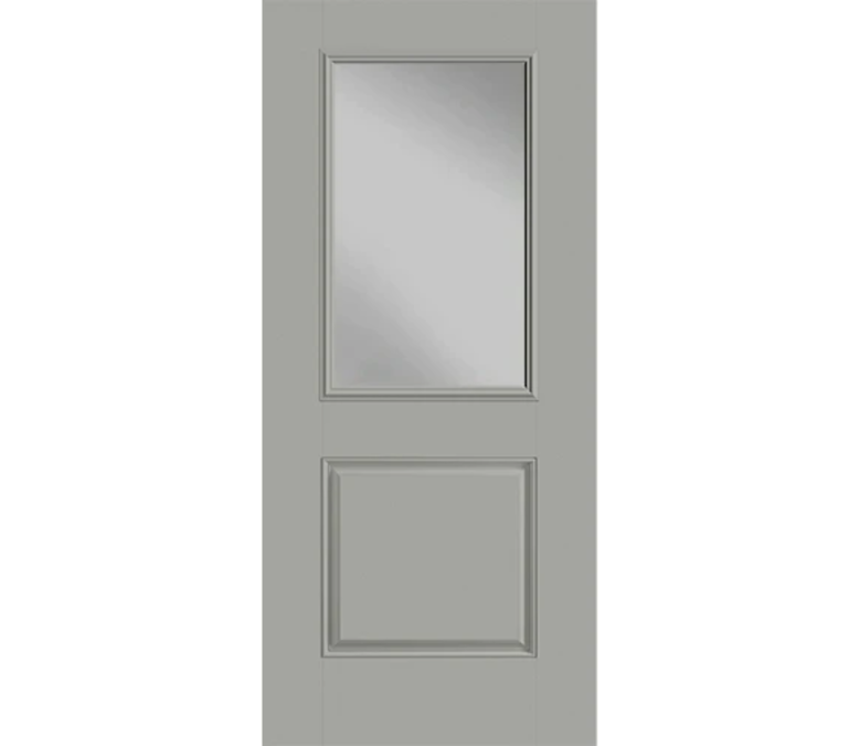 Little Rock Half Light 1 Panel Fiberglass Entry Door