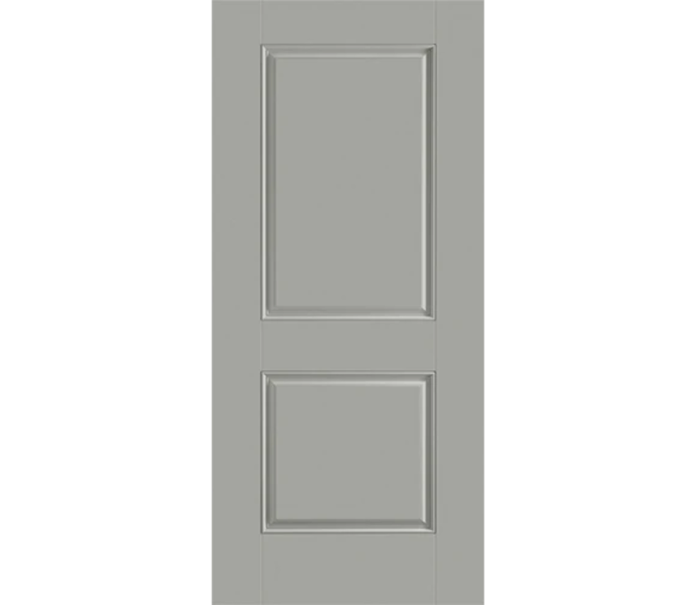 Little Rock Two Panel Square Fiberglass Entry Door